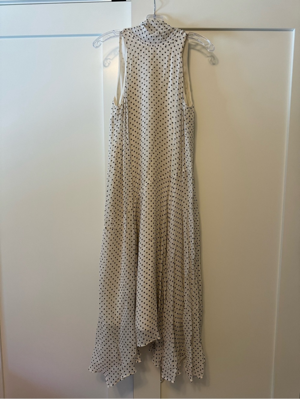 Zara Polka Dot Halter Neck Midi Dress